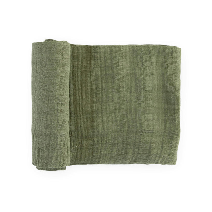Cotton Muslin Swaddle Blanket - Fern