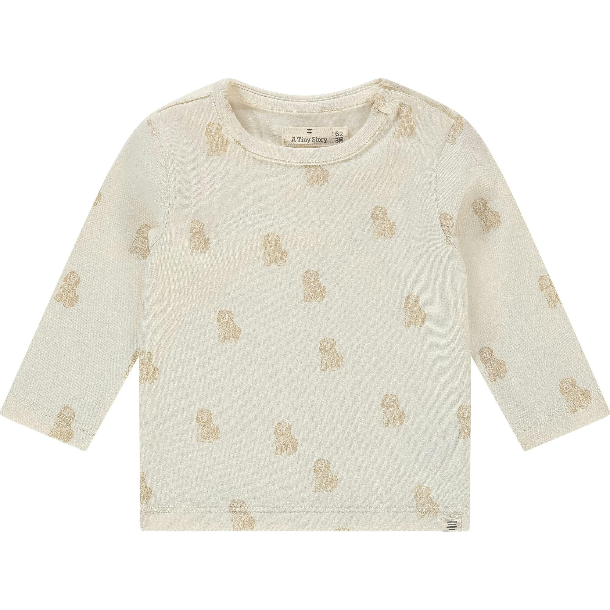 Allover Dog Print Long Sleeve