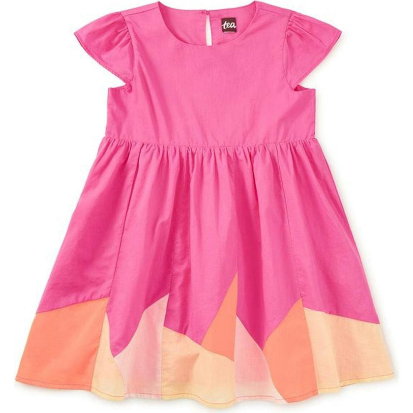 Cap Sleeve Jogakbo Dress, Pink