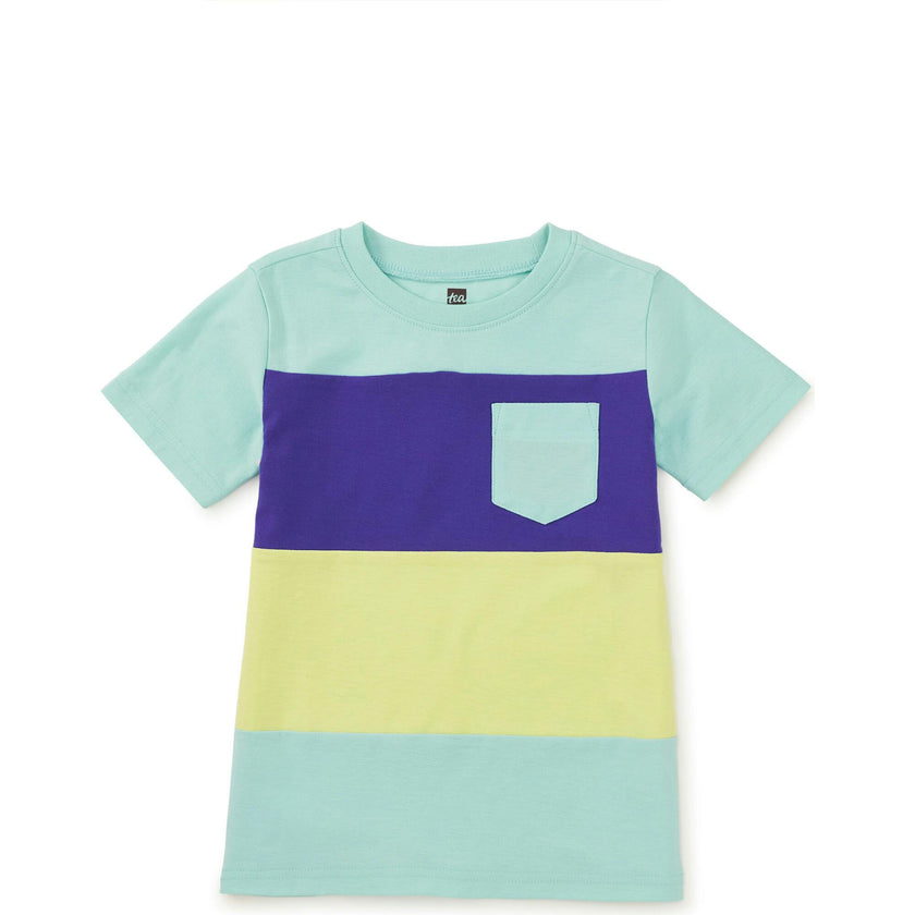 Colorblock Pocket Tee, Blue