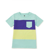 Colorblock Pocket Tee, Blue
