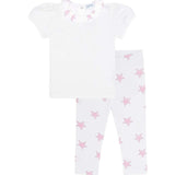 Pink Stars Tee-Leggings Set