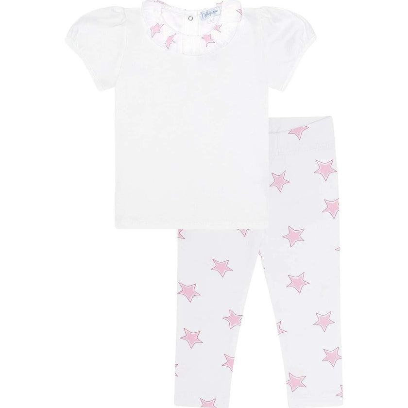 Pink Stars Tee-Leggings Set