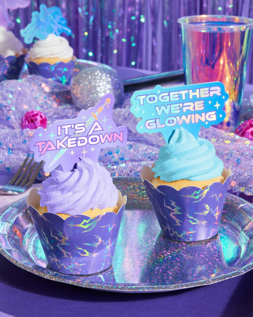 Takedown Cupcake Toppers - 24 pc set
