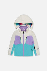 Two Piece Teknik Snowsuit Multicolored With A Diamond Pattern