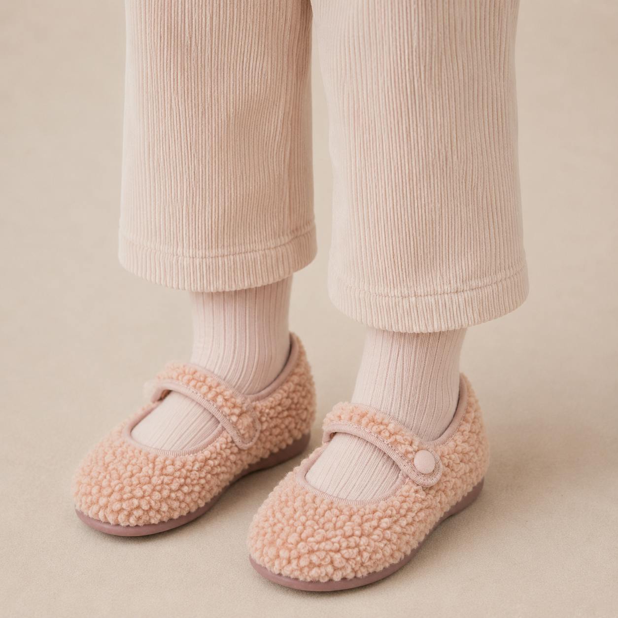 Shearling Mary Jane | Pink