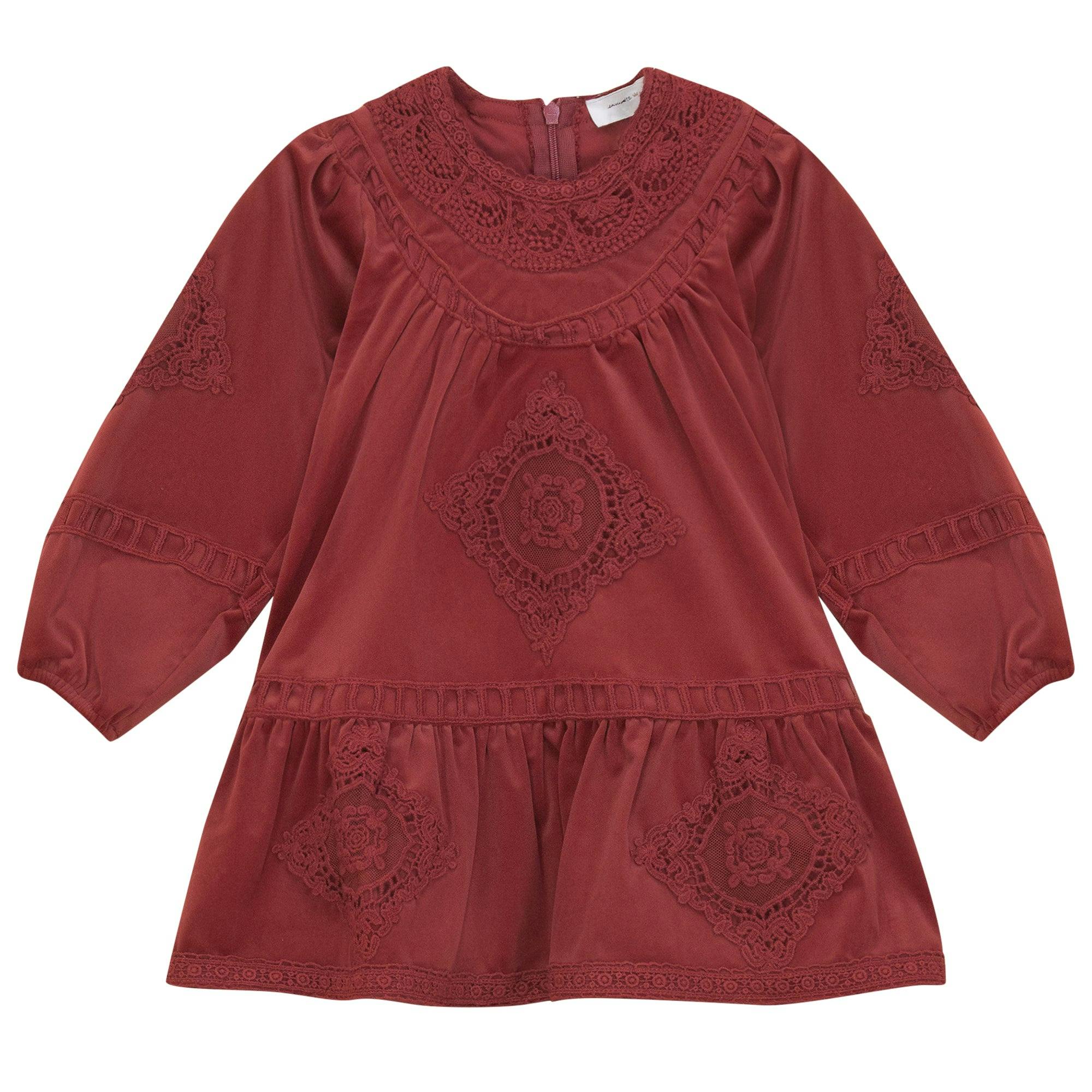 Lace Velvet Dress