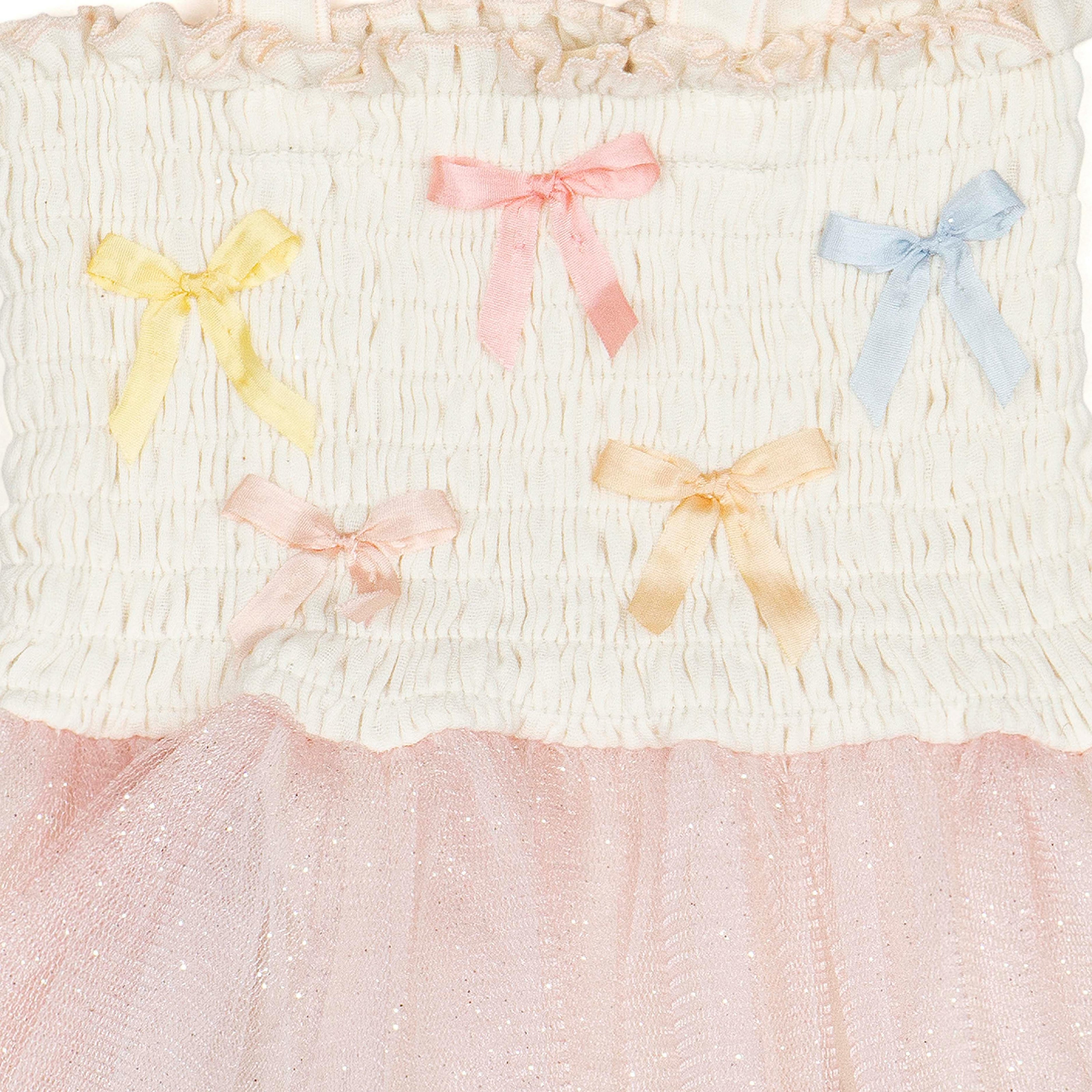 Bows Tutu - Ivory/Multicolor
