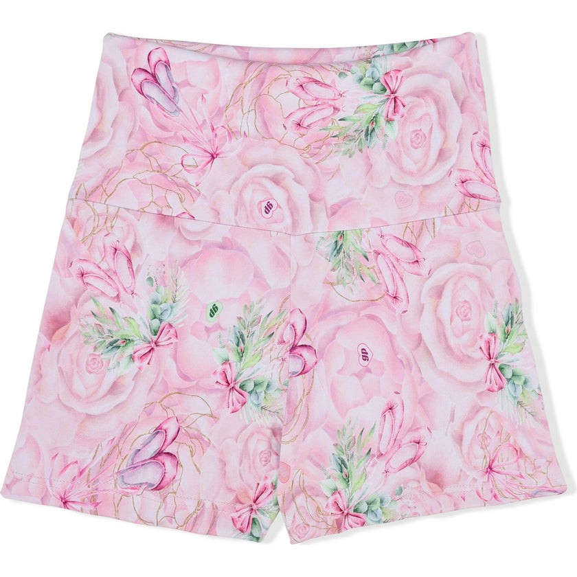 Ballet Bows High Waist Short, Pink