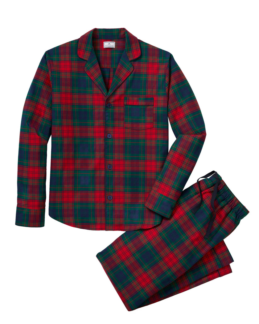 Men's Brushed Twill Pajama Set in St. James Tartan