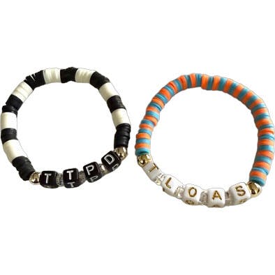 Taylor Swift “DISC” TLOAS & TTPD Bracelet Duo
