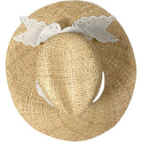 Women'S Oleander Antique Eyelet Lace Ribbon Sun Hat