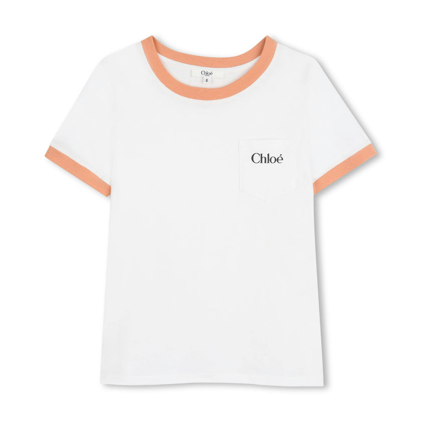 White Chloé Pocket T-Shirt