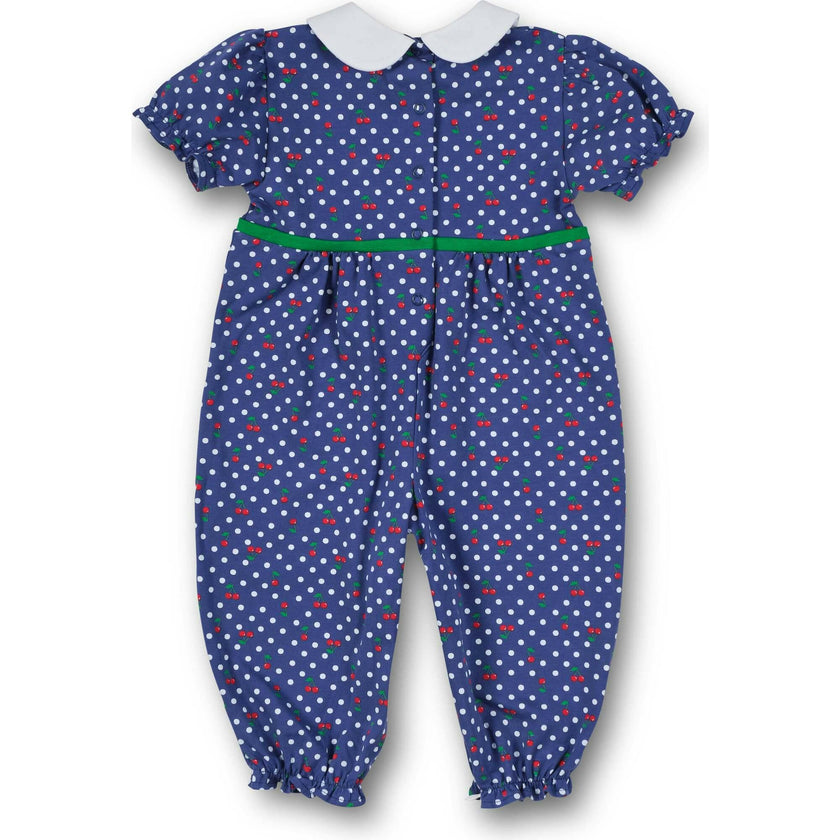 Polka Dot Cherry Printed Knit Longall