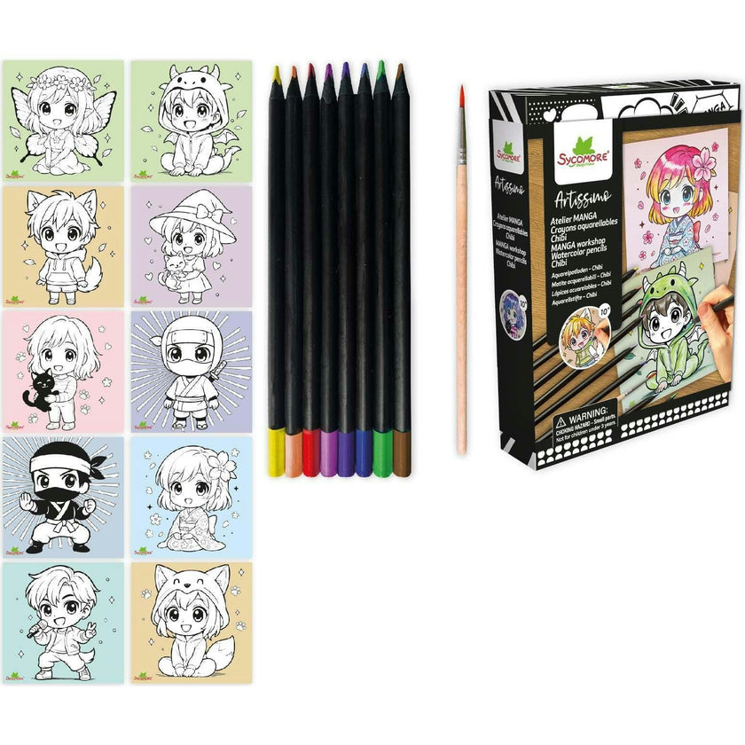 Artissimo - Manga Workshop Watercolor Pencils Chibi - 10y+