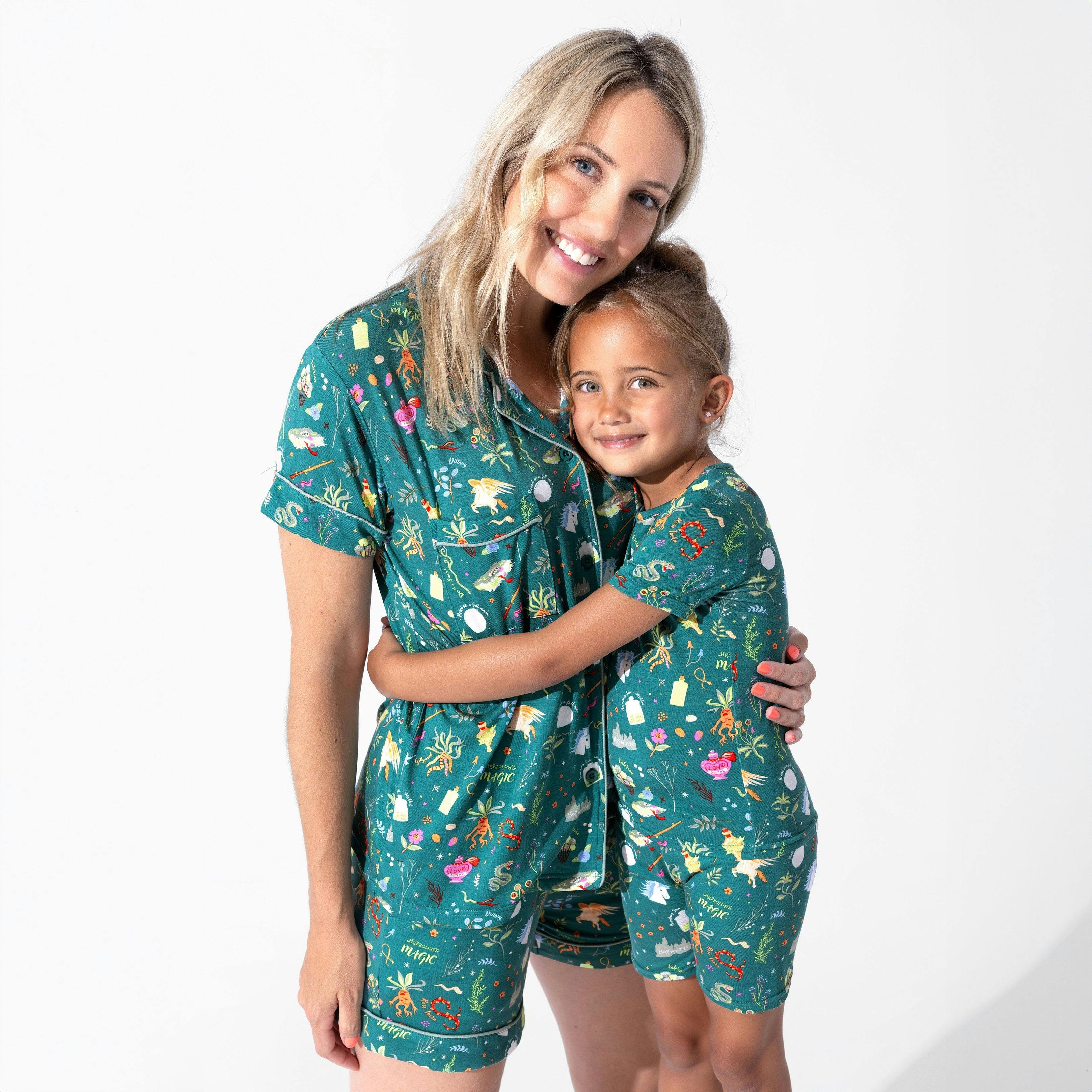 Mandrakes Potions & Herbs Bamboo Kids Pajama Short Set