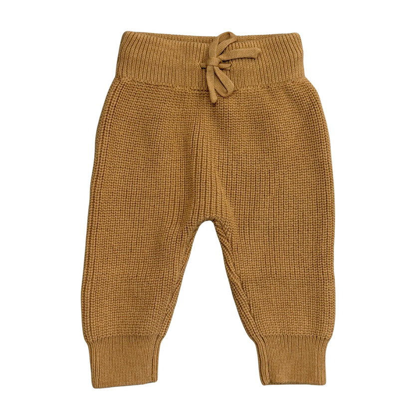 Baby Knit Pants in Camel