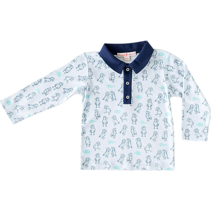 Puffin Print Polo Shirt