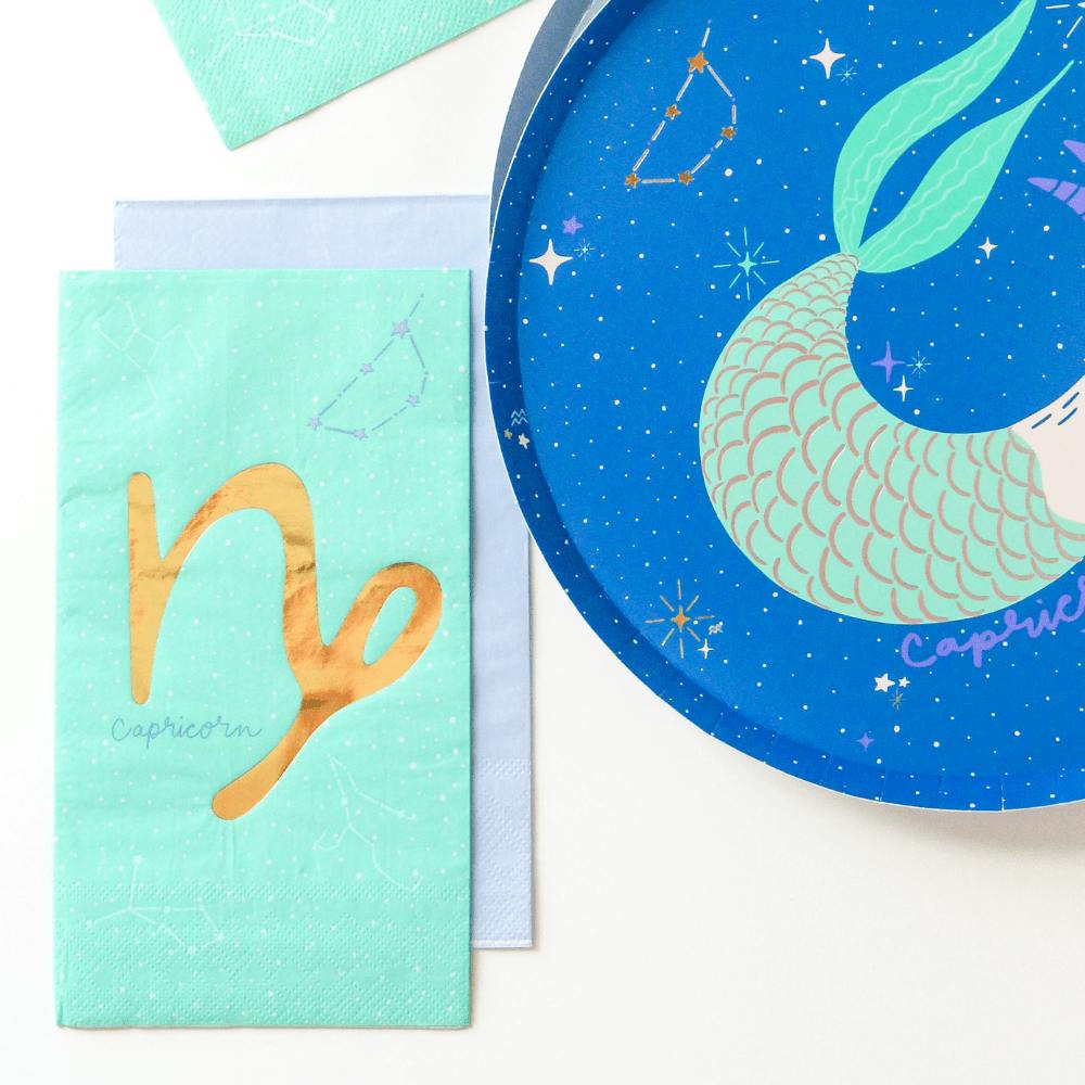 Zodiac Capricorn Guest Napkins