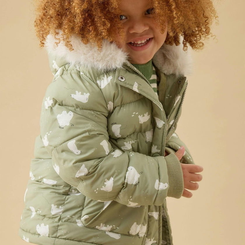 Polar Bear Water Repellent Padded Winter Coat