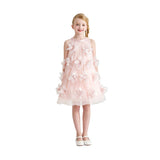 Pink Veloura Floral Bow Dress