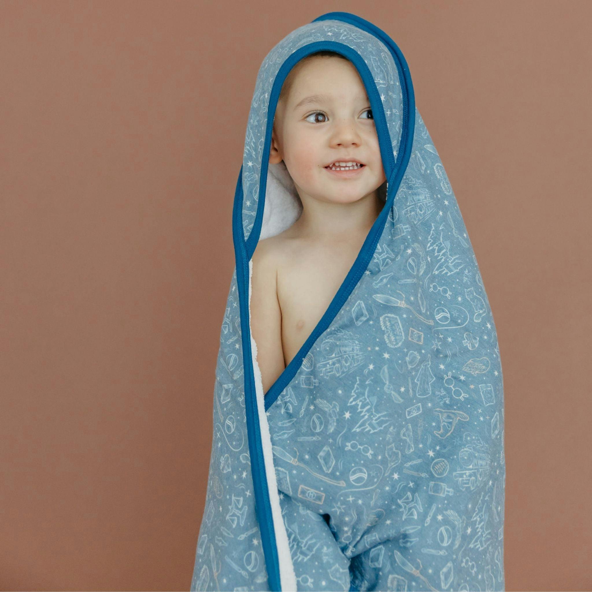 Premium Baby Knit Hooded Towel - Hogwarts