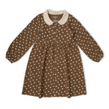 Organic Collared Dress - Chestnut Bloom
