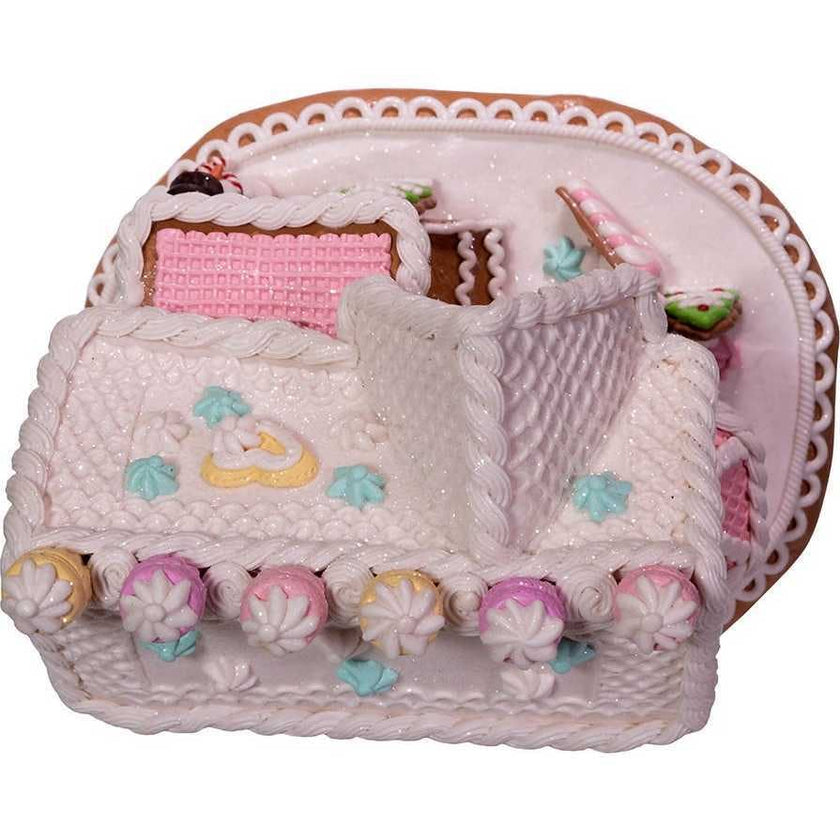 9-Inch Gingerbread House with LED Lights