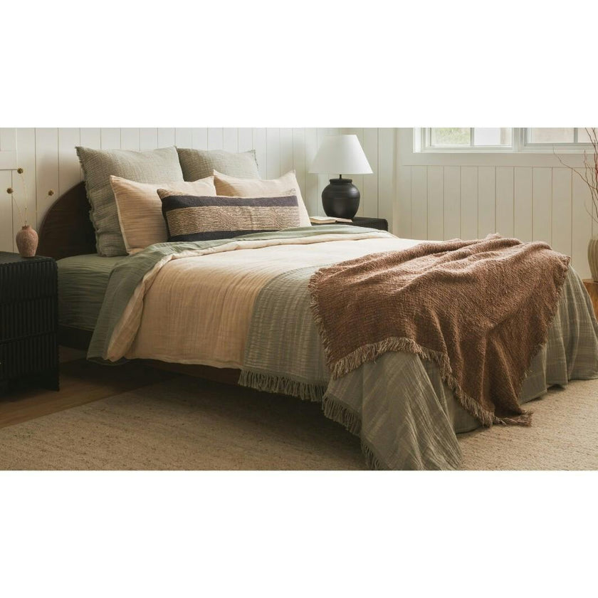 Abstract Pathway Multicolor Accent Throw Pillow