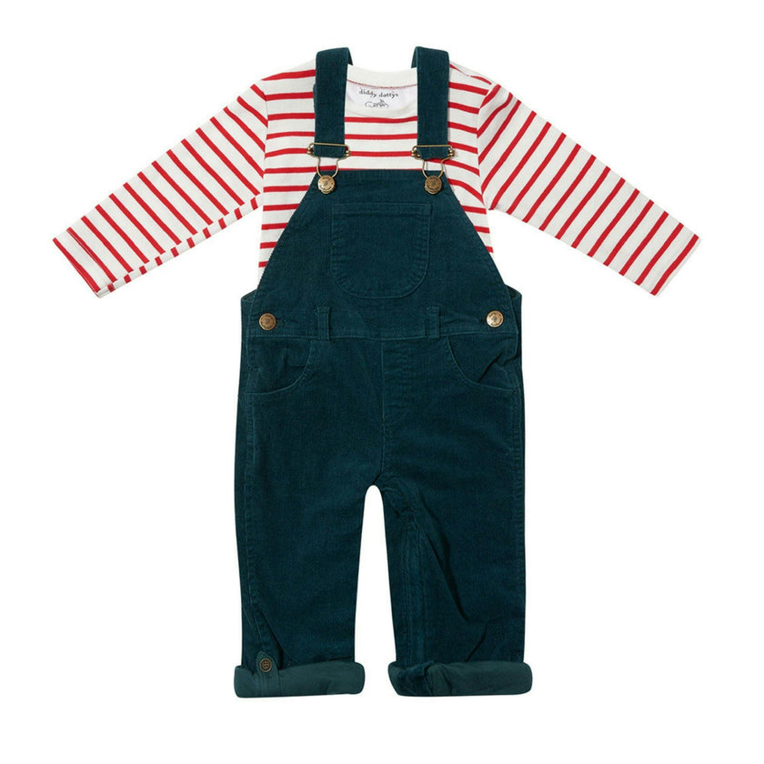 Evergreen Corduroy Overalls