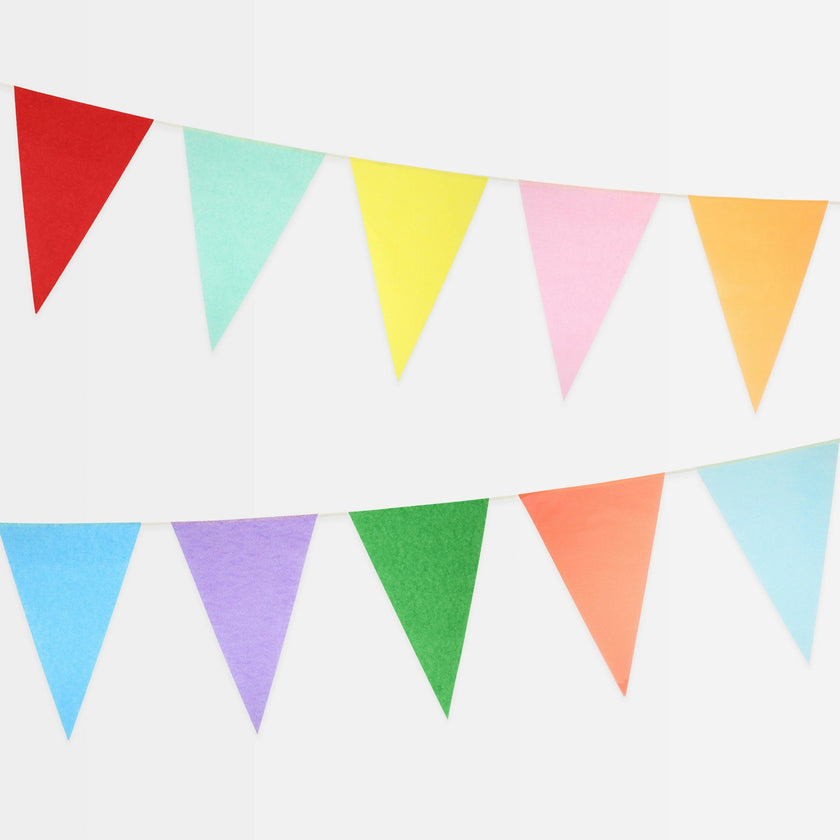 Bright Tissue Flag Garland Set