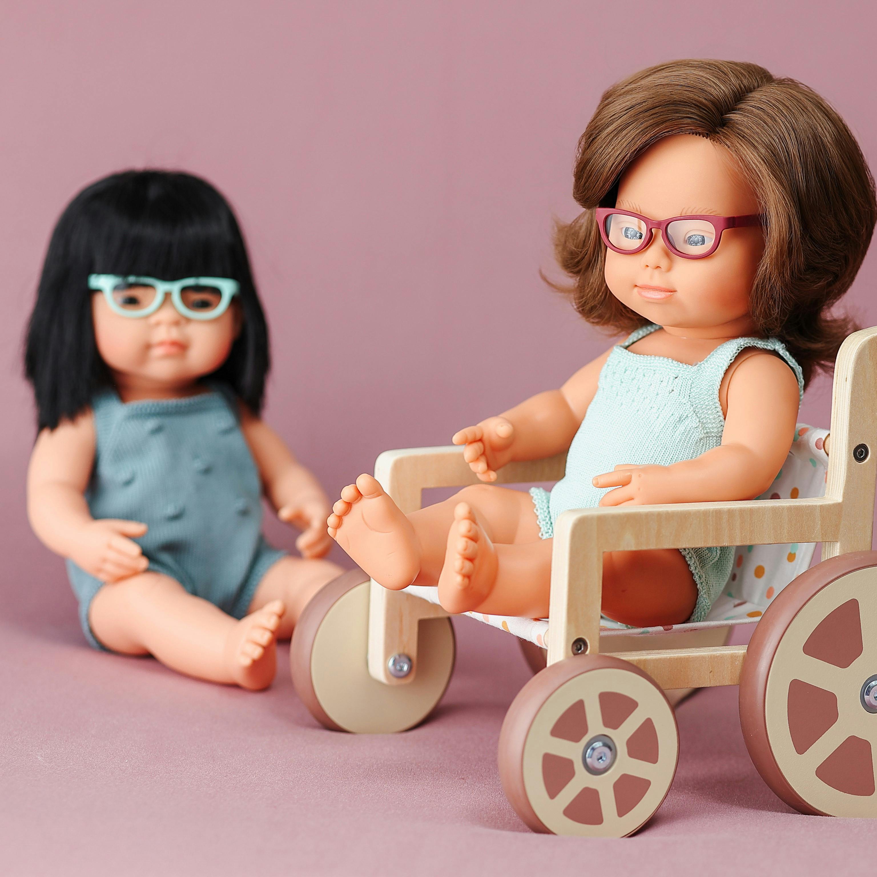 Terracotta Glasses for 15'' Dolls