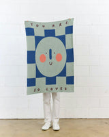 You Are So Loved Knit Mini Blanket