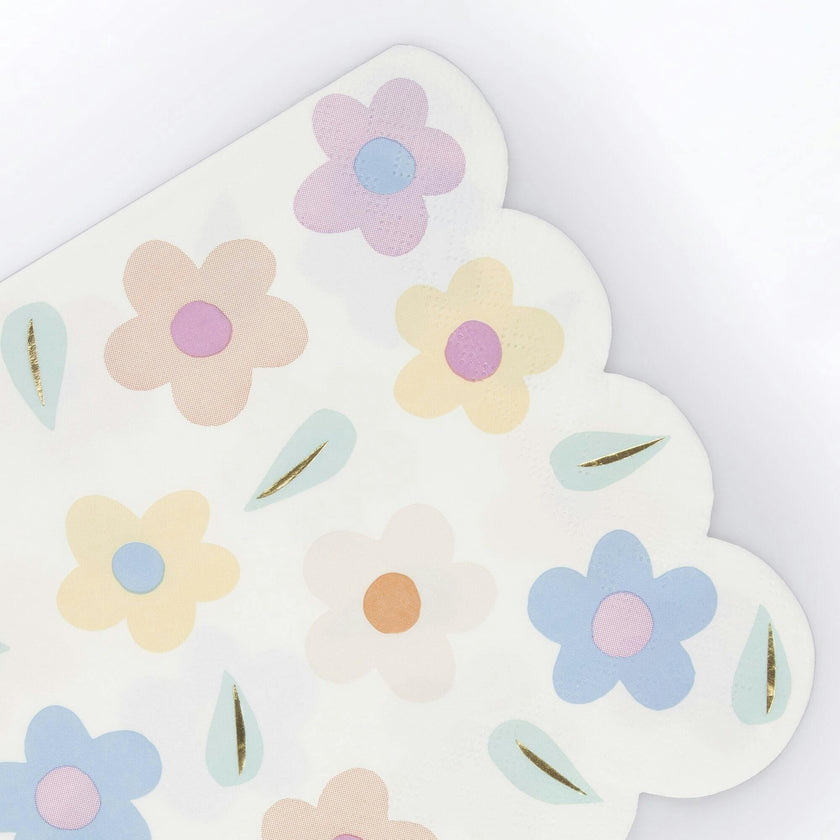 Happy Flowers Large Napkins