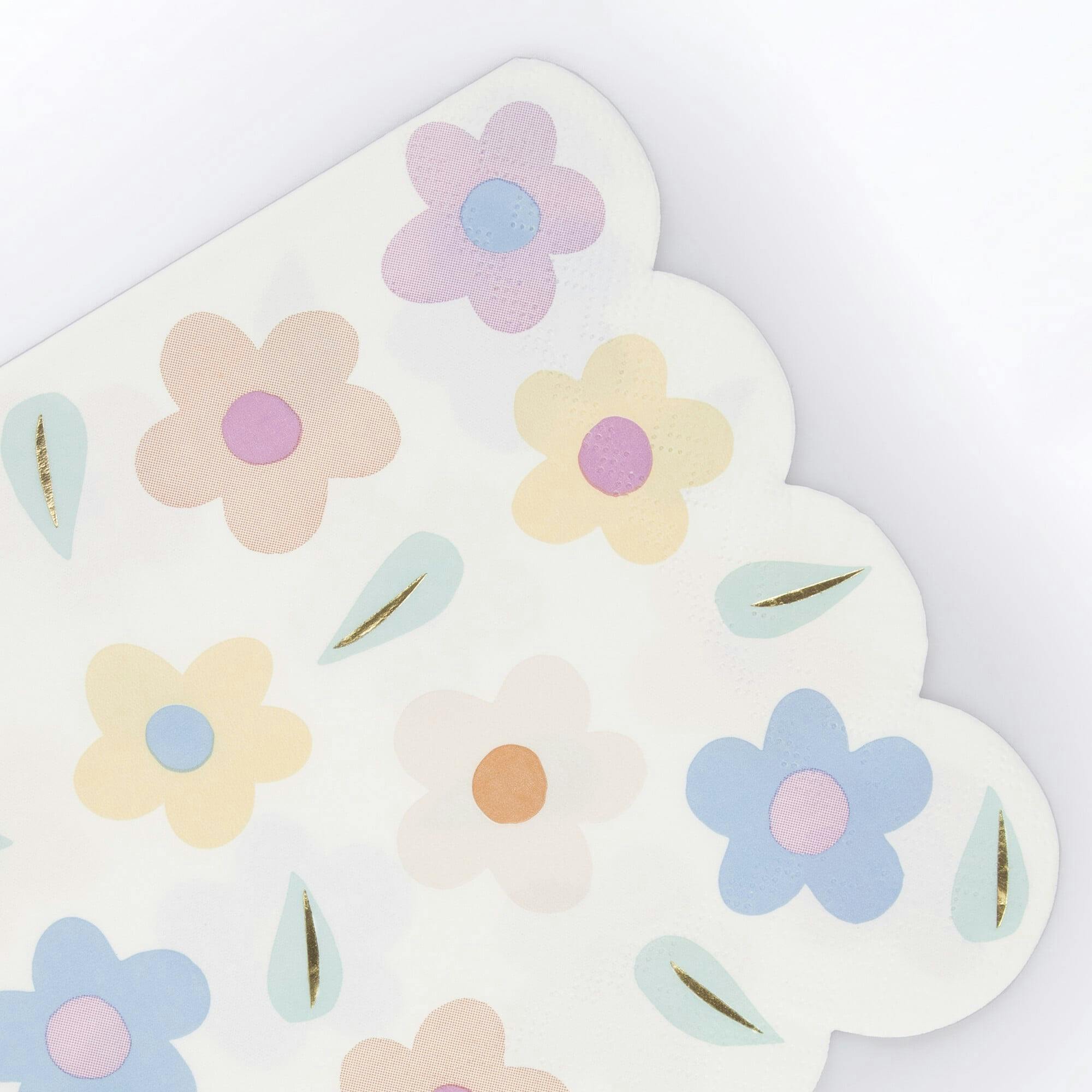 Happy Flowers Large Napkins