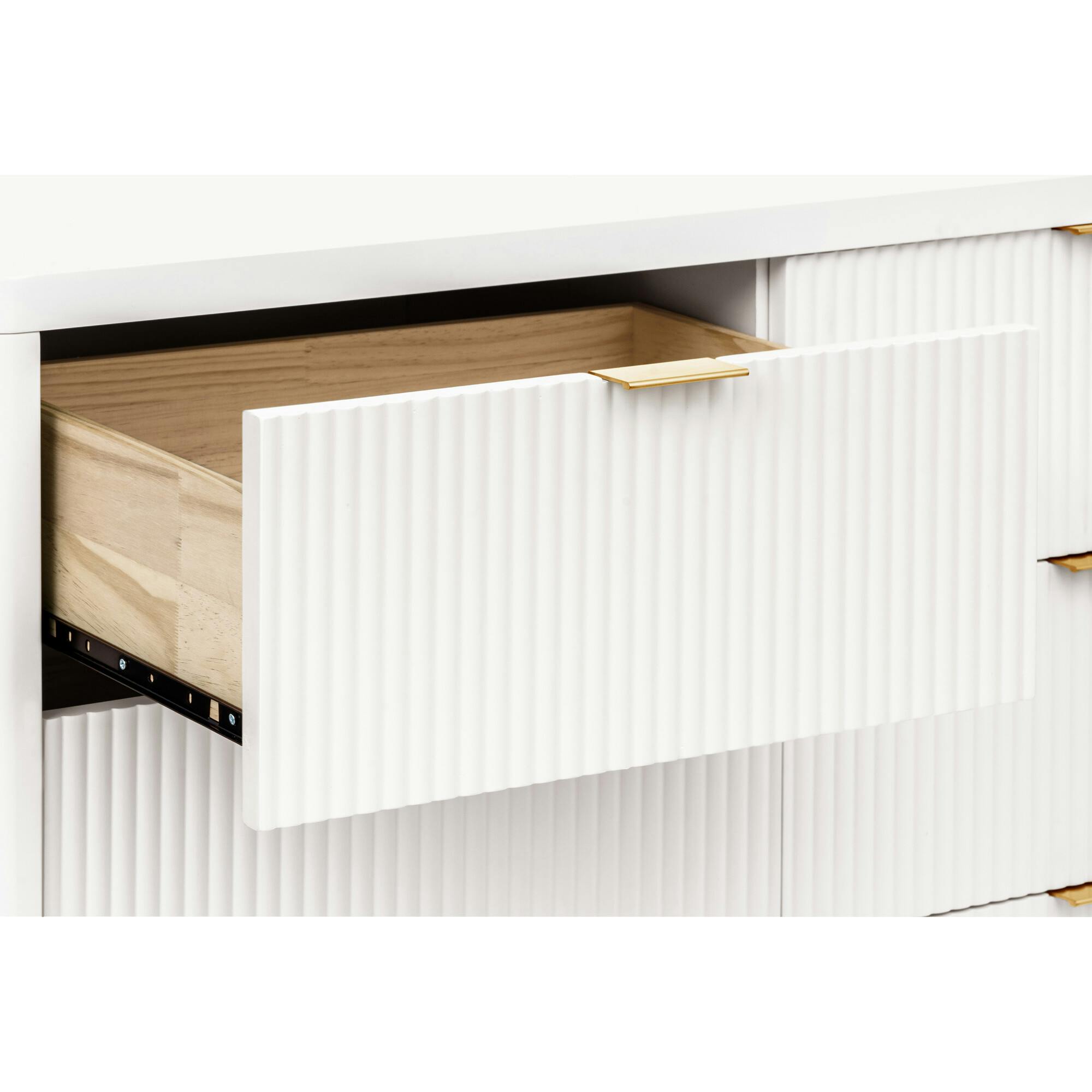 Brimsley Tambour 6-Drawer Assembled Dresser