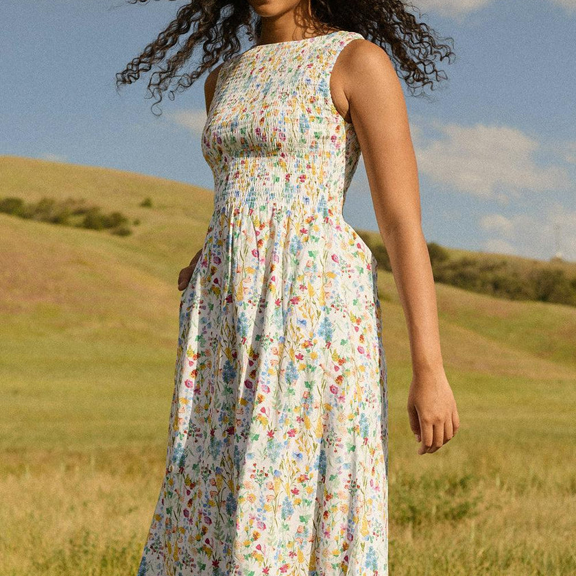 Ana Dress in Floral Fields