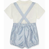 Light Blue Aliso Ceremony Silk Baby Boy Set