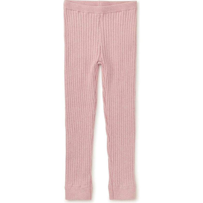 Marled Sweater Leggings, Pink