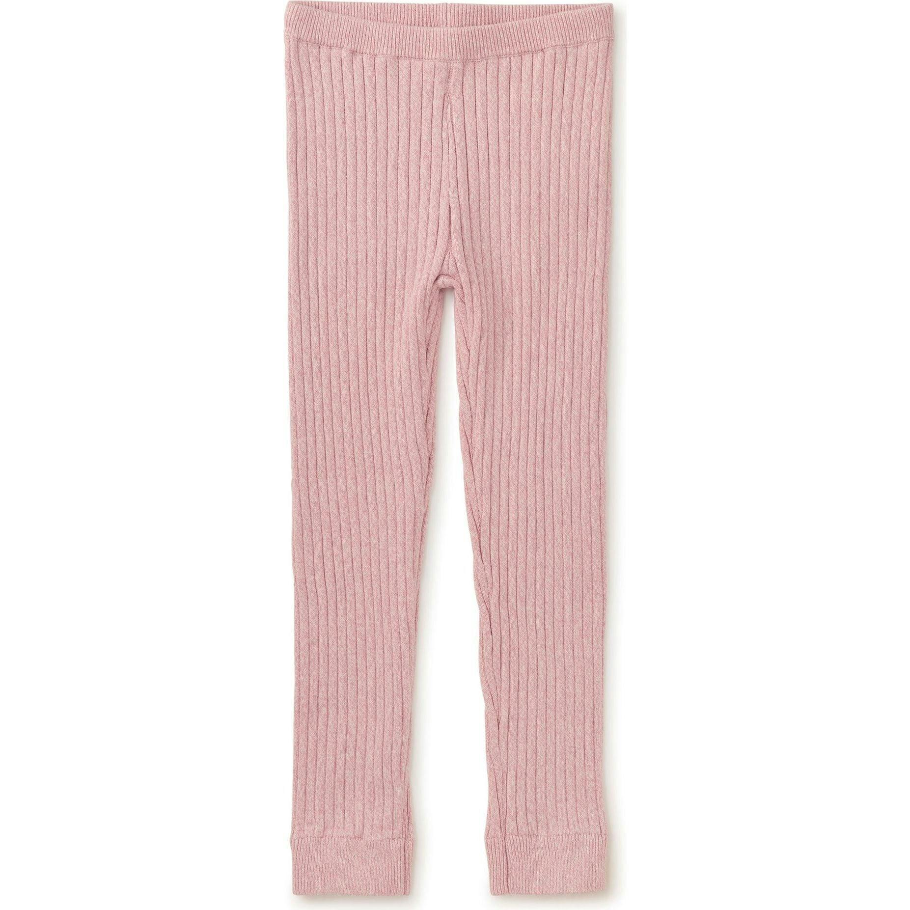 Marled Sweater Leggings, Pink