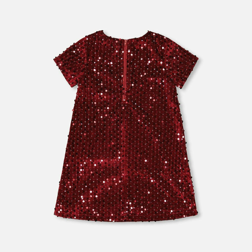 Velvet Short Sleeve Dress