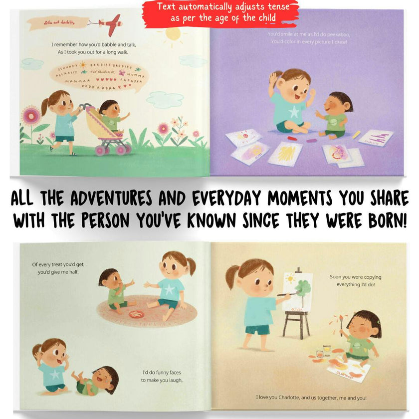 My Younger Sibling and Me: Besties Forever! (Personalized Book from an Older to a Younger Sibling)