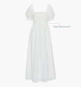 The Scarlett Nap Dress - White Broderie Voile
