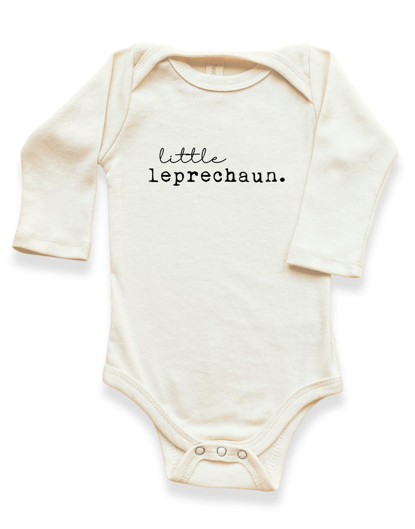 Little Leprechaun Organic Baby Bodysuit Long Sleeve