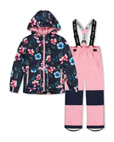Light Weight Two Piece Chill Snowsuit Blue Floral Print