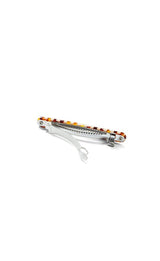 Midi Paris Barrette in Tortoise Checker