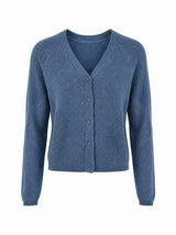 Knitted Boucle Cropped Cardigan