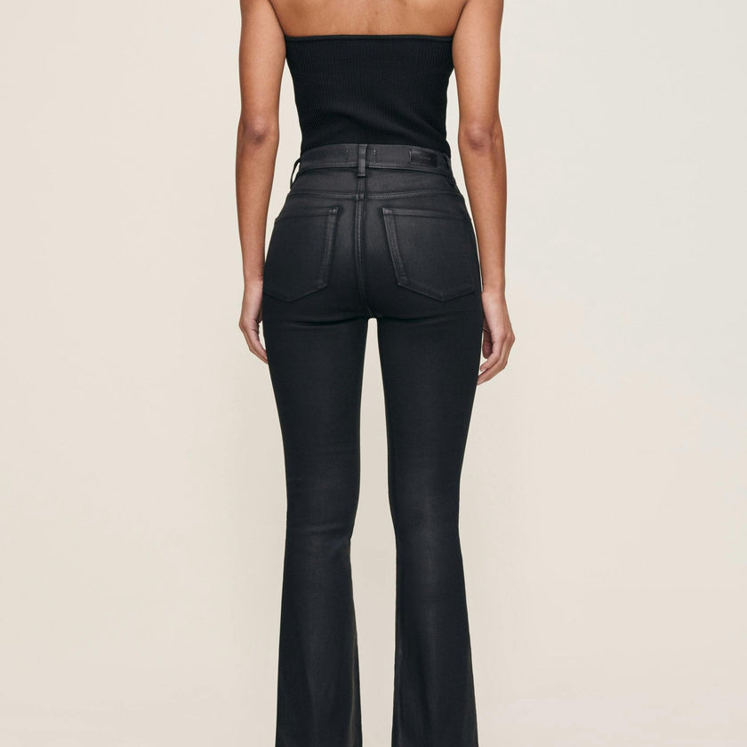 Bridget Boot High Rise Instasculpt™ Crop Jeans Black Coated