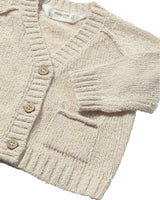 Beige Knitted Baby Cardigan