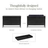 Alouette 7-Drawer Assembled Dresser in Archival Black